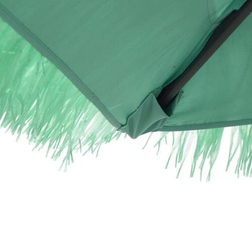 Haveparasol med stålstang 300x200x250 cm grøn