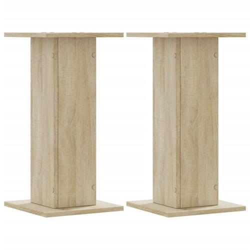 Højtalerstativer 2 stk. 30x30x60 cm konstrueret træ sonoma-eg