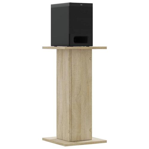 Højtalerstativer 2 stk. 30x30x60 cm konstrueret træ sonoma-eg