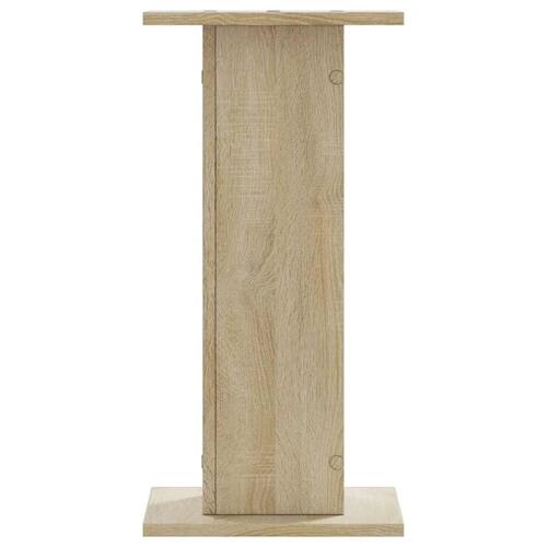 Højtalerstativer 2 stk. 30x30x60 cm konstrueret træ sonoma-eg