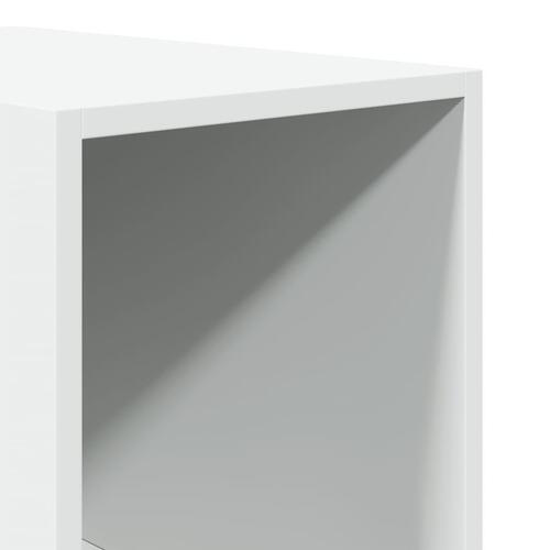 Klædeskab 30x50x200 cm konstrueret træ hvid