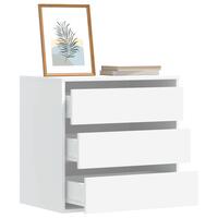 Kommode til hjørne 60x41x58 cm konstrueret træ hvid