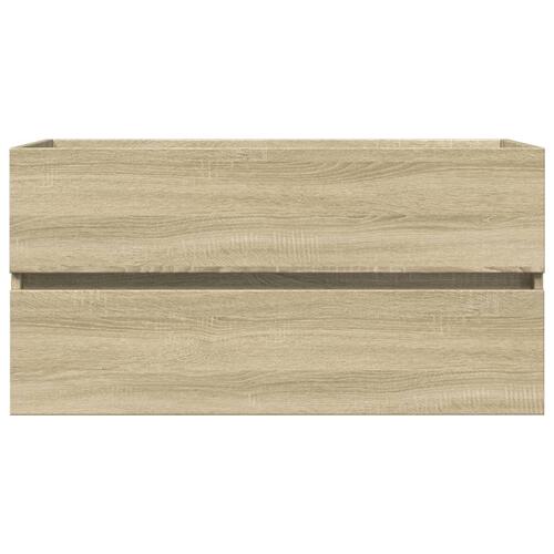 Vaskeskab 90x38,5x45 cm konstrueret træ sonoma-eg