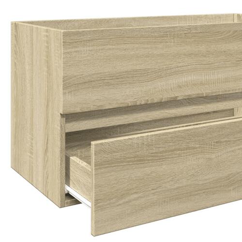 Vaskeskab 90x38,5x45 cm konstrueret træ sonoma-eg