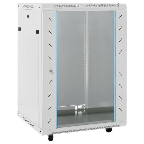 Netværksskab 53x40x80 cm 15U 19" IP20 grå