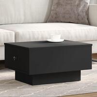 Sofabord 60x45x31 cm konstrueret træ sort