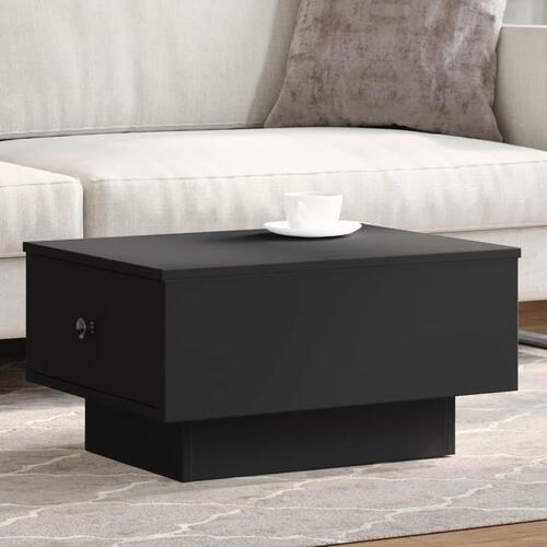 Sofabord 60x45x31 cm konstrueret træ sort