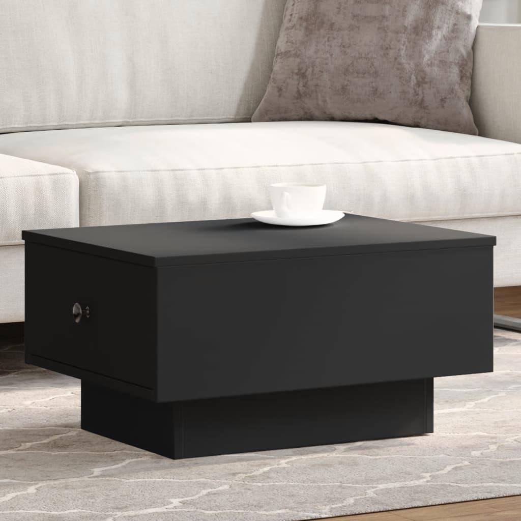 Sofabord 60x45x31 cm konstrueret træ sort