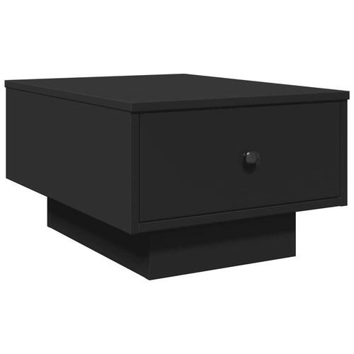 Sofabord 60x45x31 cm konstrueret træ sort