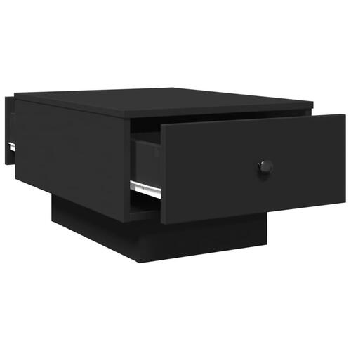 Sofabord 60x45x31 cm konstrueret træ sort