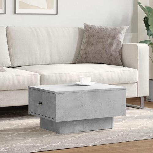 Sofabord 60x45x31 cm konstrueret træ betongrå