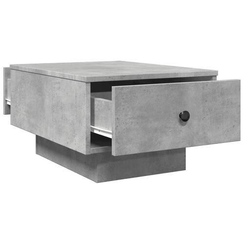 Sofabord 60x45x31 cm konstrueret træ betongrå
