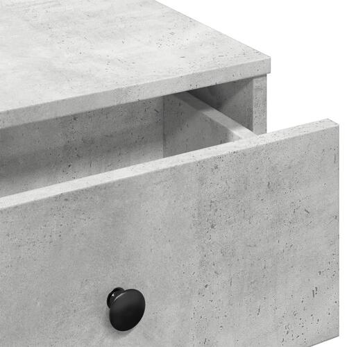 Sofabord 60x45x31 cm konstrueret træ betongrå