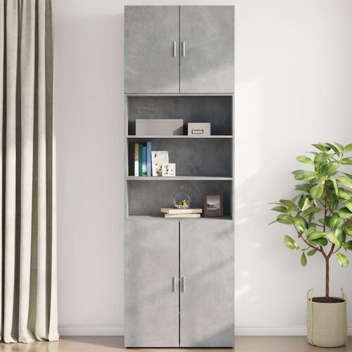 Vægskab 80x42,5x64 cm konstrueret træ betongrå