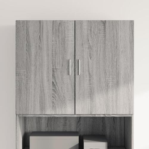 Vægskab 80x42,5x64 cm konstrueret træ grå sonoma-eg