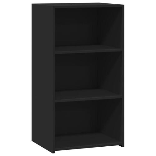Reol 50x41x93 cm konstrueret træ sort