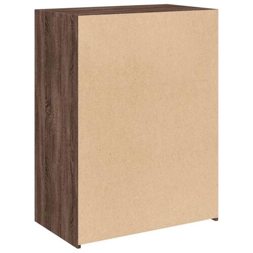 Reol 70x41x93 cm konstrueret træ brun sonoma-eg
