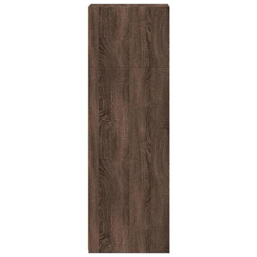 Reol 30x41x124 konstrueret træ brun egetræsfarve