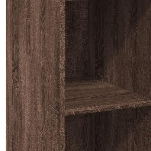 Reol 30x41x124 konstrueret træ brun egetræsfarve