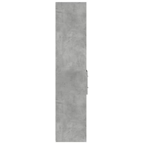 Reol 30x42,5x185 cm konstrueret træ betongrå