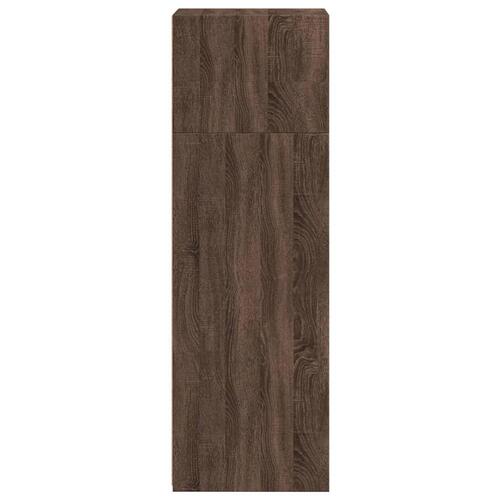 Reol 40x41x124 cm konstrueret træ brun egetræsfarve