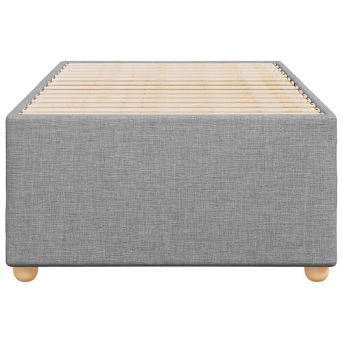 Sengeramme uden madras Lysegrå 80x200 cm Stof
