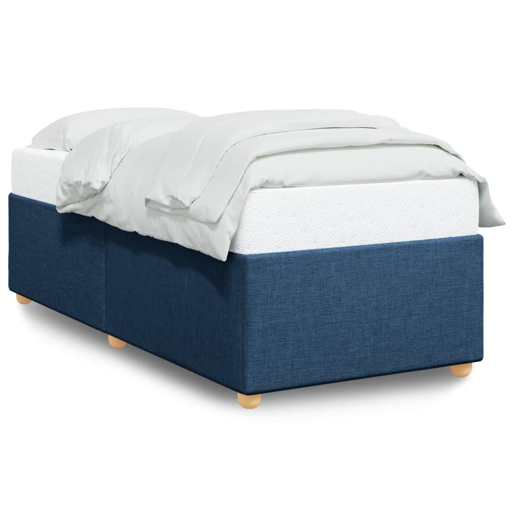 Sengeramme uden madras 80x200 cm stof blå