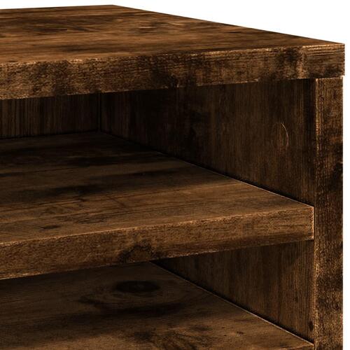 Dueslag til skrivebord 36x26x29,5 cm konstrueret træ røget eg