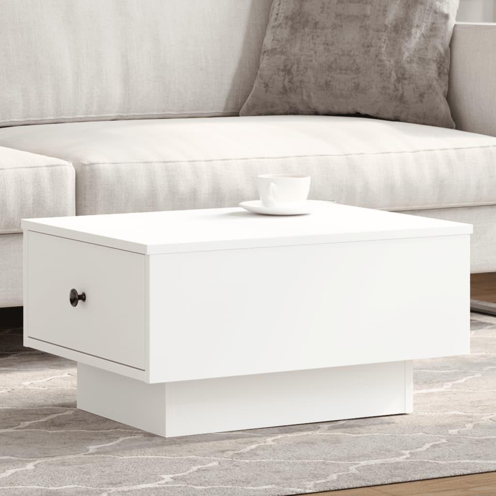 Sofabord 60x45x31 cm konstrueret træ hvid