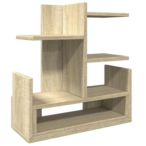 Hylde til skrivebord 49x20x52,5 cm konstrueret træ sonoma-eg