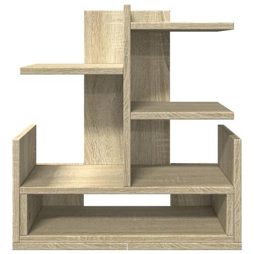 Hylde til skrivebord 49x20x52,5 cm konstrueret træ sonoma-eg