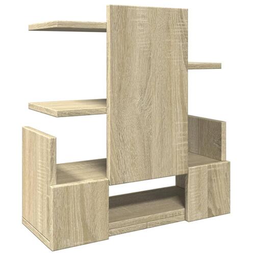 Hylde til skrivebord 49x20x52,5 cm konstrueret træ sonoma-eg
