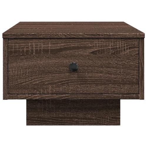 Sofabord 60x45x31 cm konstrueret træ brun egetræsfarve