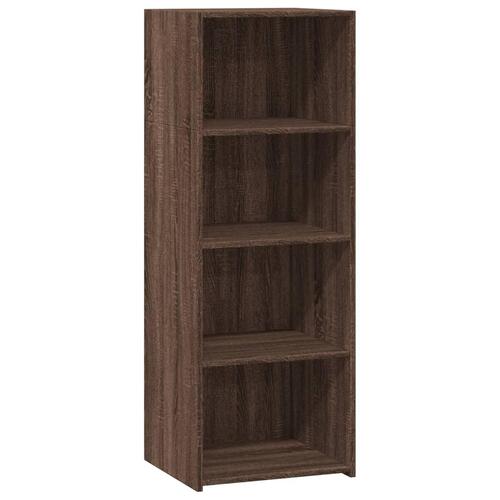 Reol 45x41x124 cm konstrueret træ brun egetræsfarve