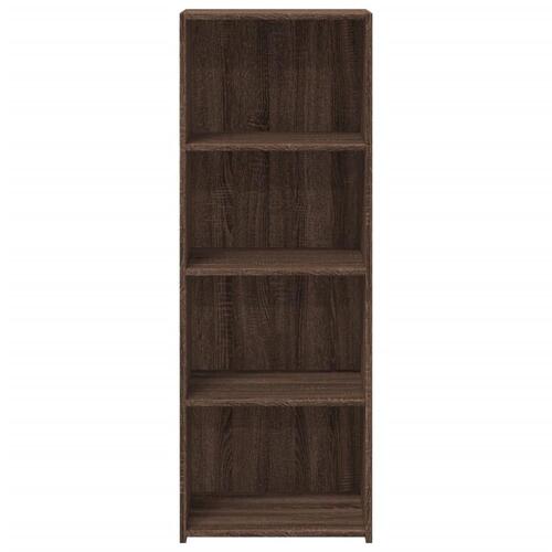 Reol 45x41x124 cm konstrueret træ brun egetræsfarve