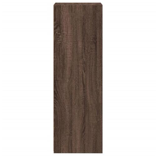 Reol 45x41x124 cm konstrueret træ brun egetræsfarve