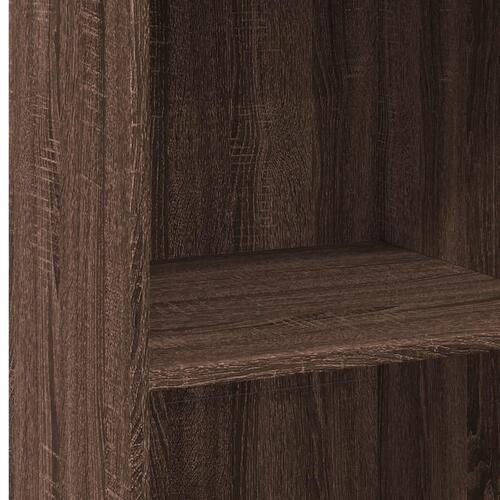 Reol 45x41x124 cm konstrueret træ brun egetræsfarve