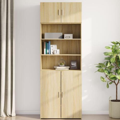 Vægskab 80x42,5x40 cm konstrueret træ sonoma-eg