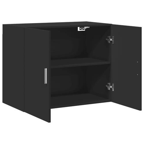 Vægskab 80x42,5x64 cm konstrueret træ sort