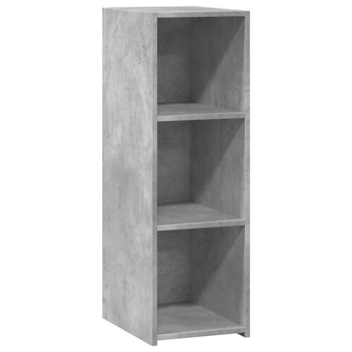 Reol 30x41x93 cm konstrueret træ betongrå