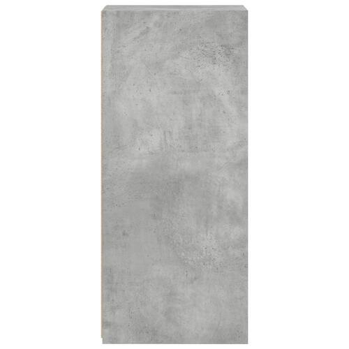 Reol 30x41x93 cm konstrueret træ betongrå