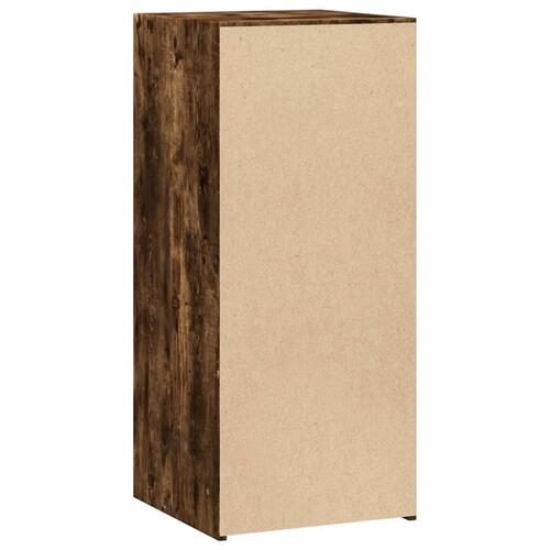 Reol 40x41x93 cm konstrueret træ røget egetræsfarve