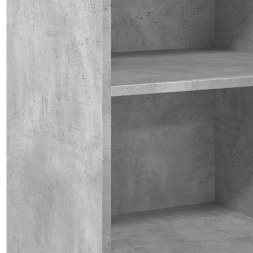 Reol 50x41x93 cm konstrueret træ betongrå