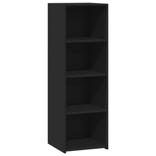 Reol 40x41x124 cm konstrueret træ sort