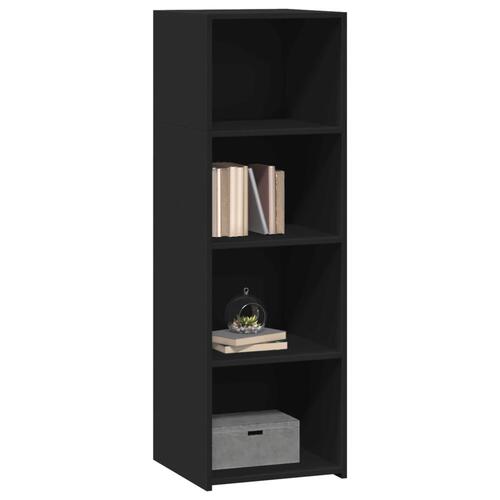 Reol 40x41x124 cm konstrueret træ sort