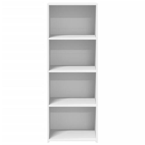Reol 45x41x124 cm konstrueret træ hvid