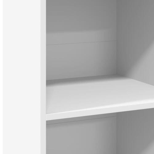 Reol 45x41x124 cm konstrueret træ hvid