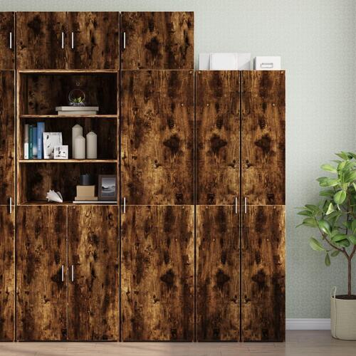 Vægskab 50x36,5x40 cm konstrueret træ røget egetræsfarve