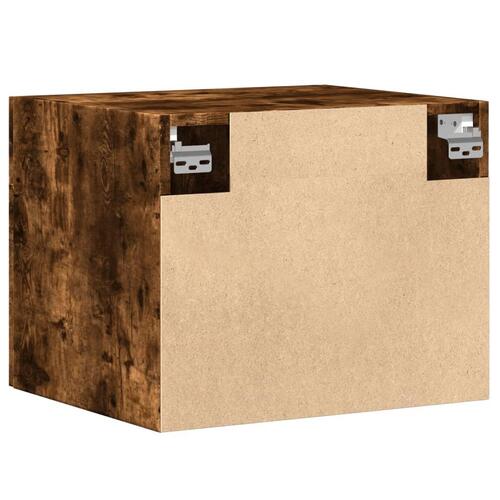 Vægskab 50x36,5x40 cm konstrueret træ røget egetræsfarve