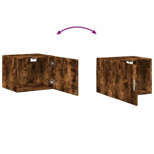 Vægskab 50x36,5x40 cm konstrueret træ røget egetræsfarve